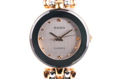 Lot 475 - A Rado Florence ladies quartz wristwatch, with...