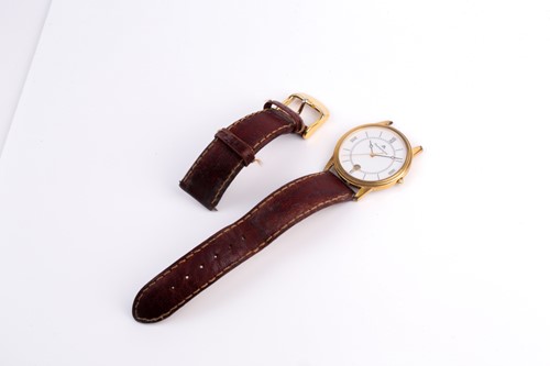 Lot 468 - A Maurice Lecroix gold plated wristwatch, the...