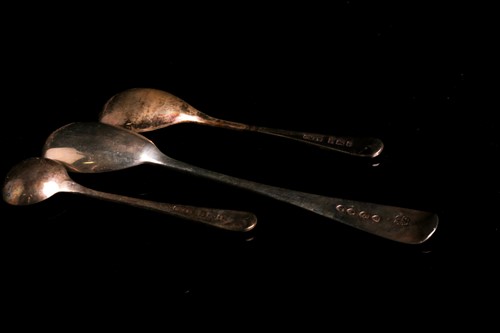 Lot 531 - Four assorted silver cruets, various dates and...