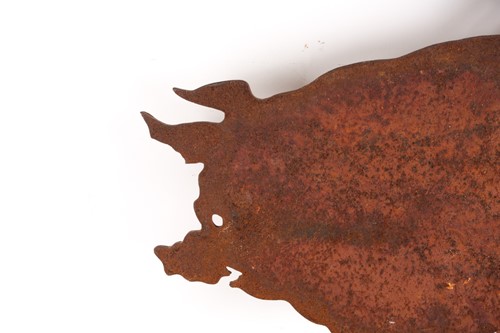 Lot 374 - A large wrought iron weather vane, modelled as...