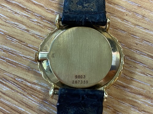 Lot 460 - Piaget. A ladies 18ct yellow gold wristwatch,...