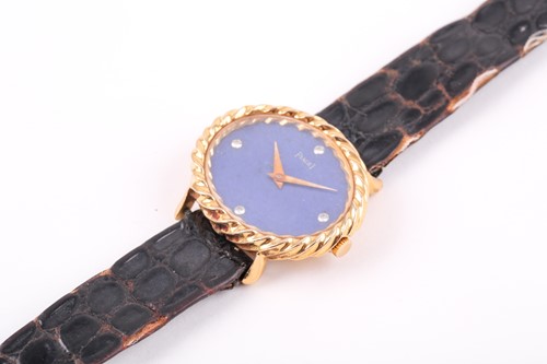 Lot 460 - Piaget. A ladies 18ct yellow gold wristwatch,...