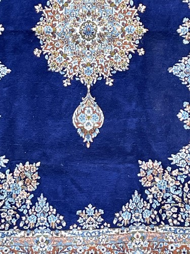 Lot 316 - A Kashan carpet with central lozenge and...