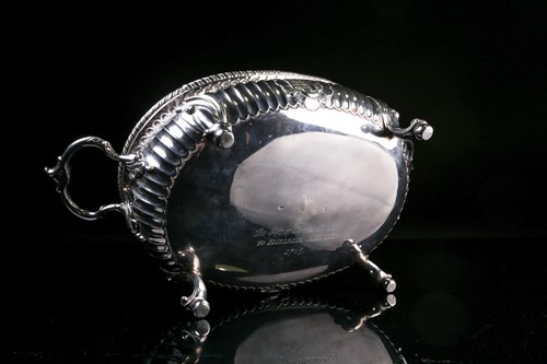 Lot 532 - A pair of mid 18th century Irish silver soup...