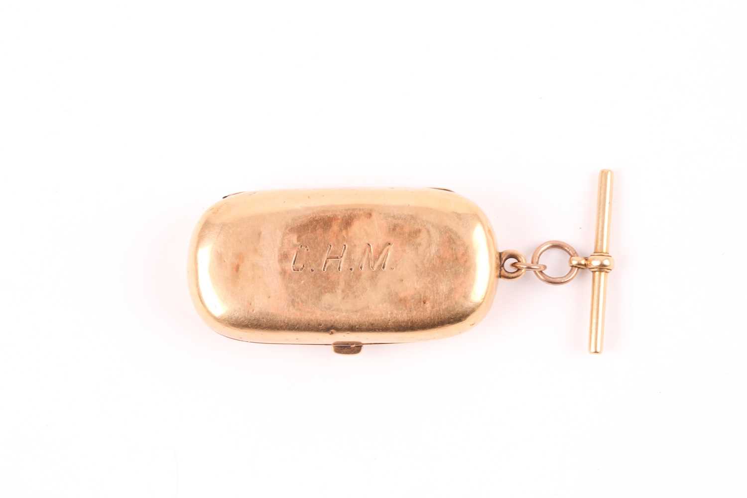 Lot 44 - An 18ct yellow gold double sovereign case, the...