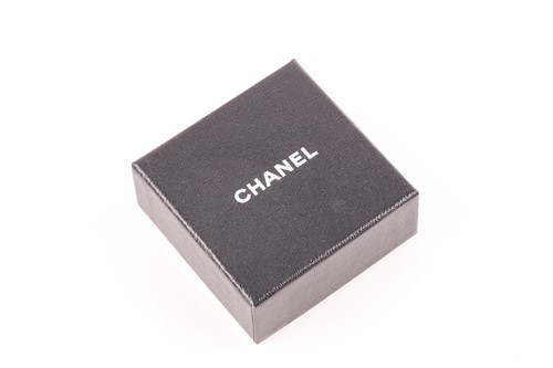 Lot 261 - Chanel. A pair of silver coloured vintage...