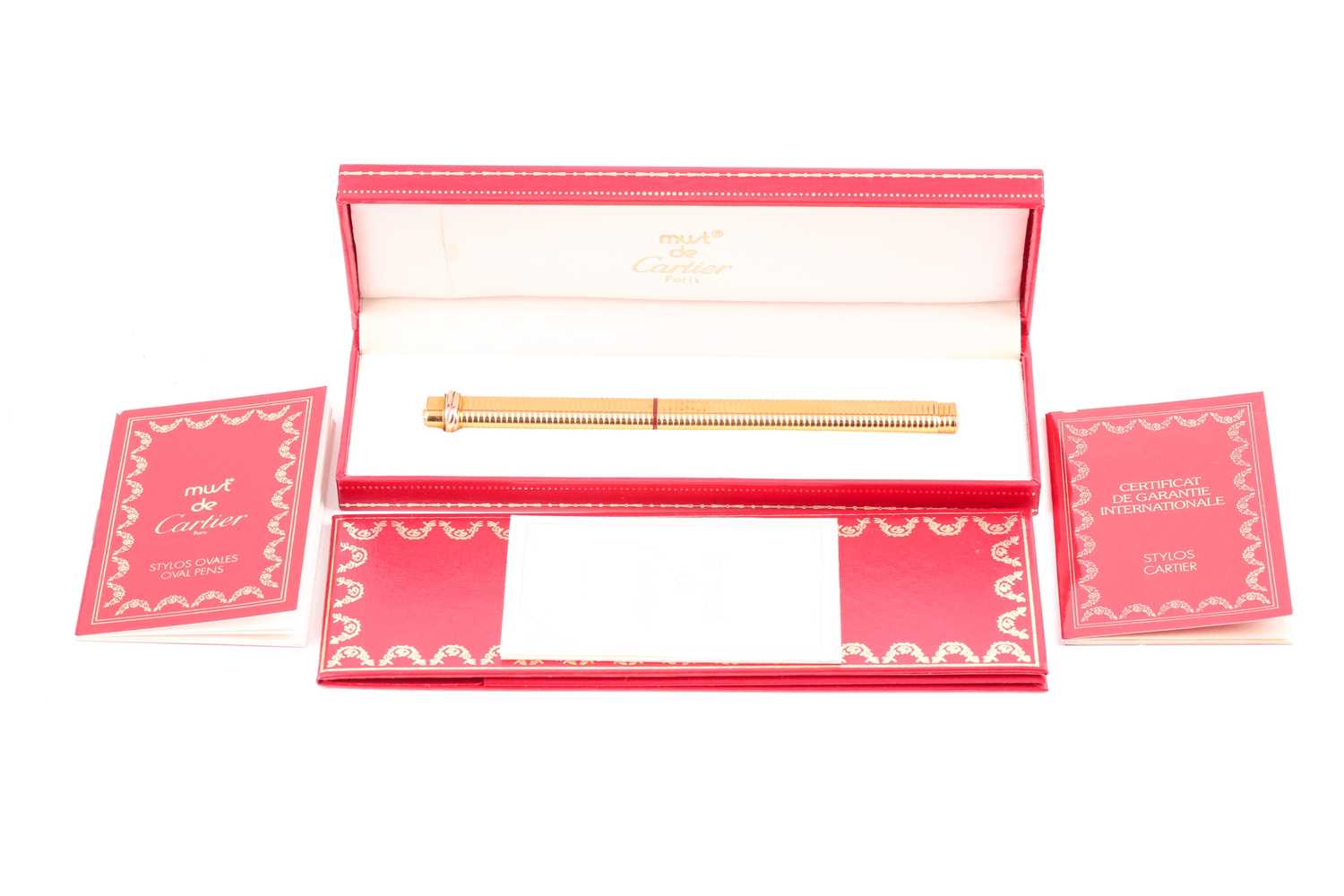 Lot 510 - A Cartier Must de Cartier ball-point pen, the...