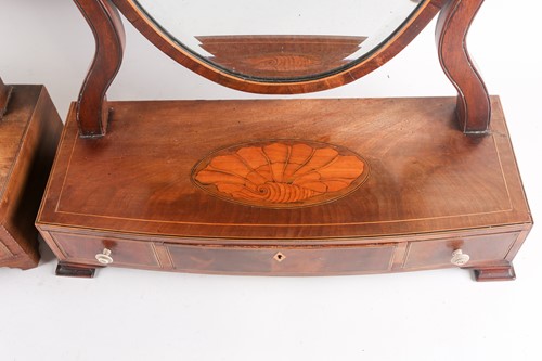 Lot 260 - A George III marquetry inlaid and satinwood...