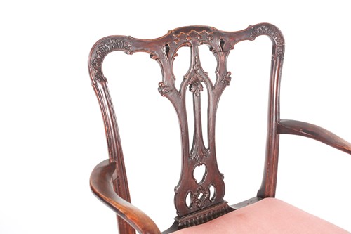 Lot 290 - A George III, "Chippendale" style mahogany...