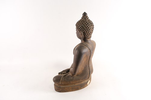 Lot 115 - A Thai bronze parcel gilt Buddha, second half...