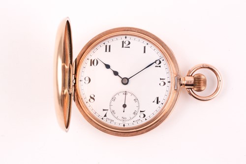 Lot 445 - A 9ct yellow gold cased pocket watch, with...