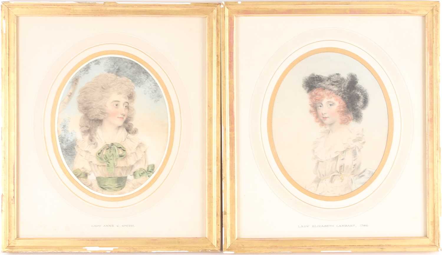 Lot 10 - John Downman (1750-1824), two watercolour &...