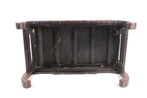 Lot 123 - A Chinese Hongmu low table, late 19th/early...