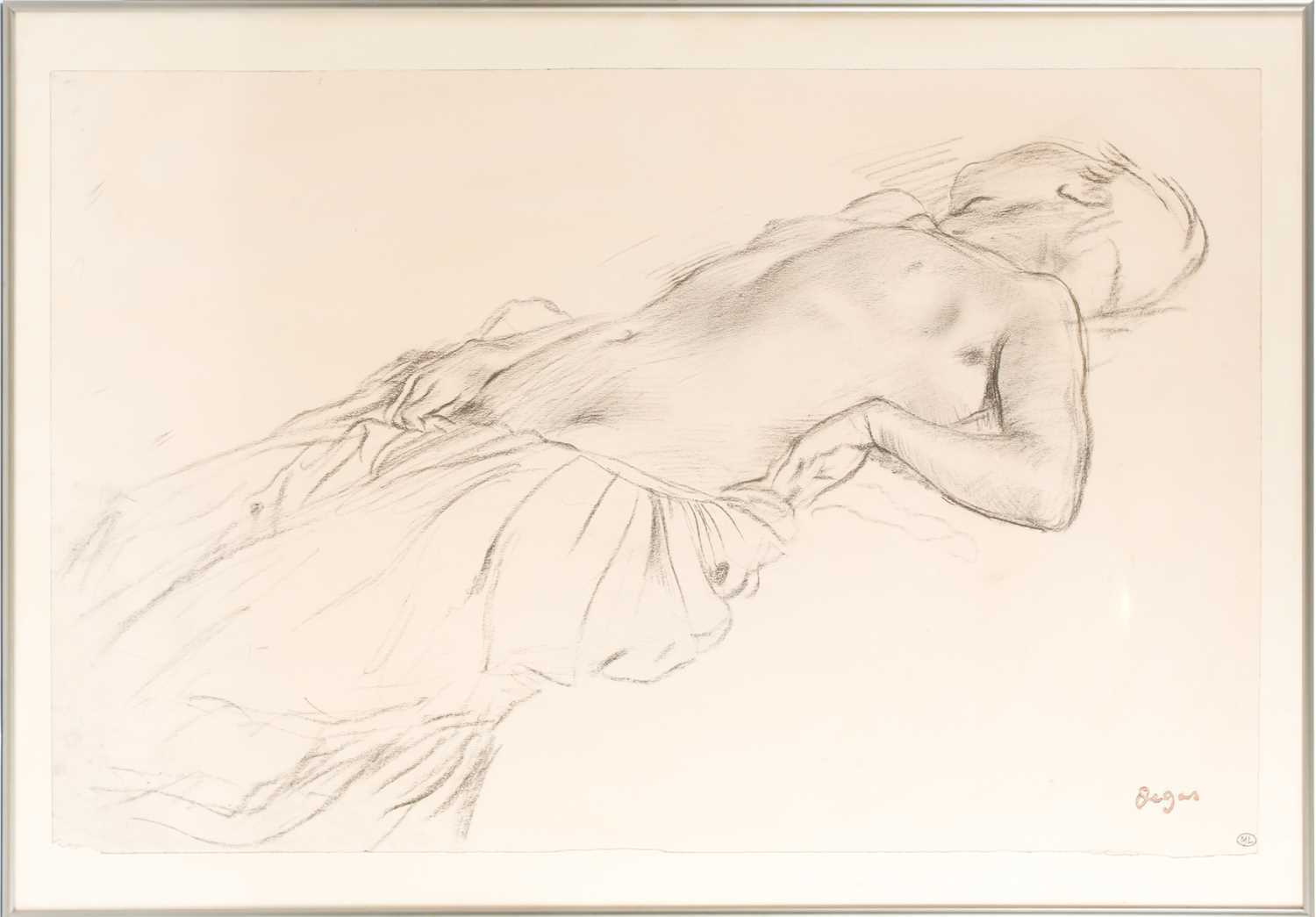 Lot 91 - After Degas (1834 - 1917), 'Reclining Nude'...