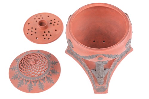 Lot 445 - An early 19th century Spode "Rosso Antico"...
