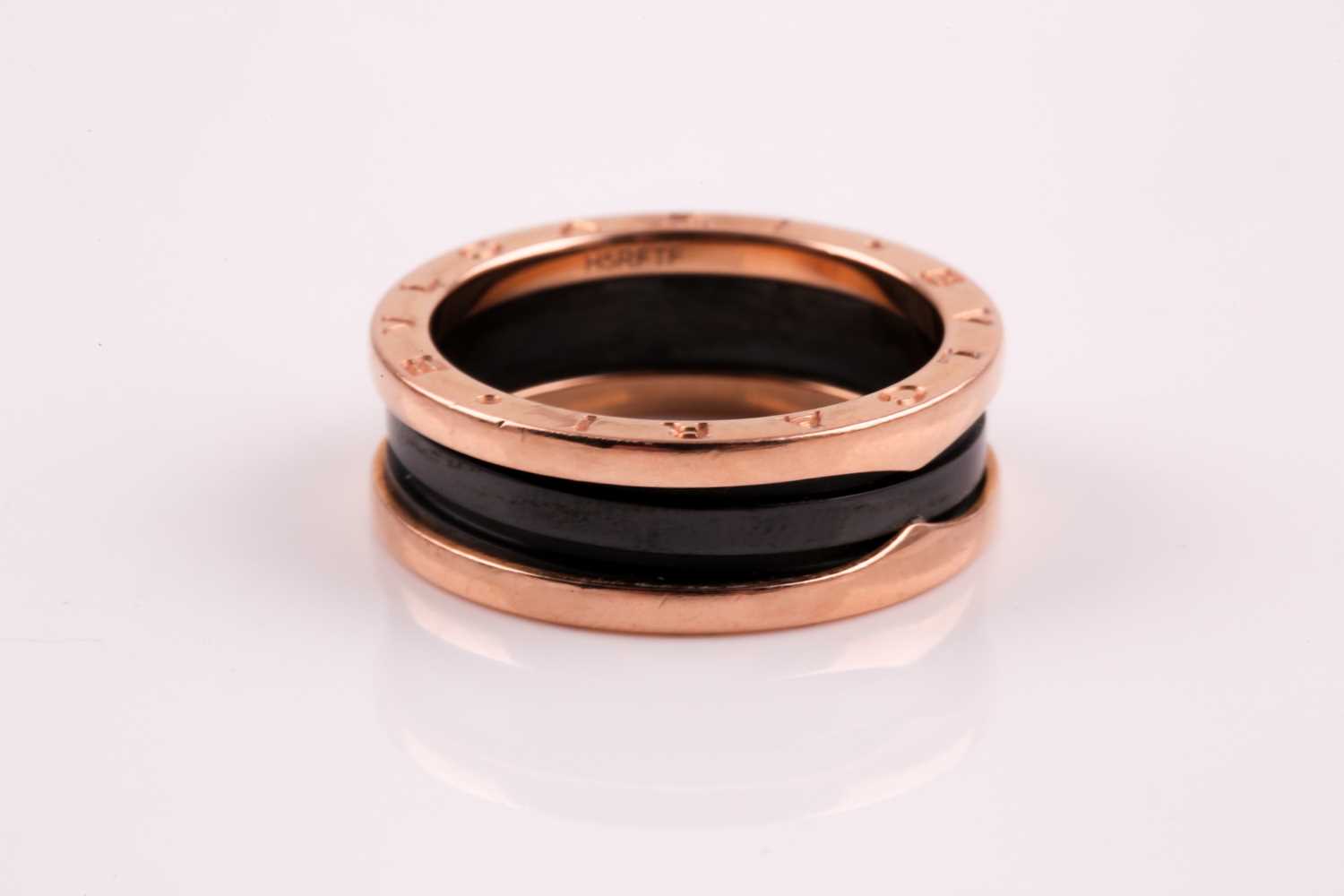 Lot 234 Bulgari An 18ct Rose Gold And Ceramic B Lot 234 Bulgari An 18ct Rose Gold And Ceramic B