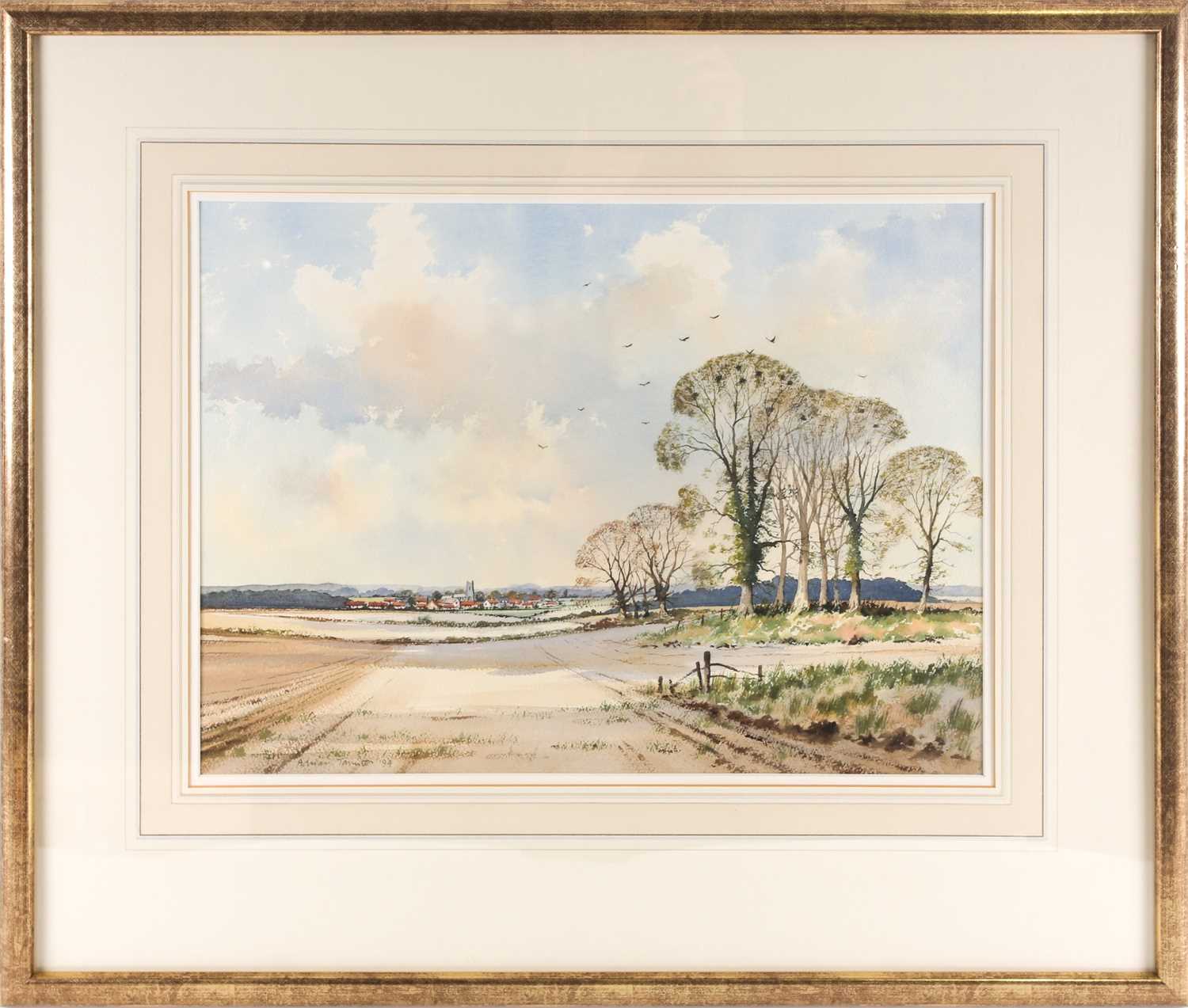 Lot 33 - Adrian Taunton (born 1939), a rural landscape,...