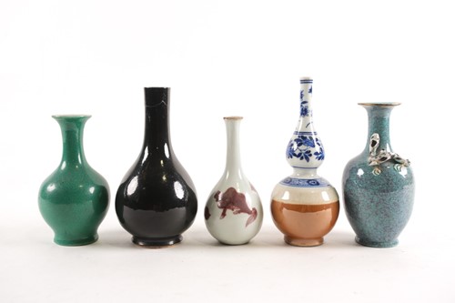 Lot 169 - Kangxi and Qianlong period vases, comprising a...