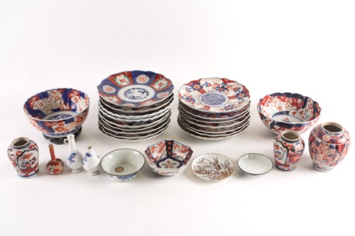 Lot 192 - A large collection of Japanese export Imari...
