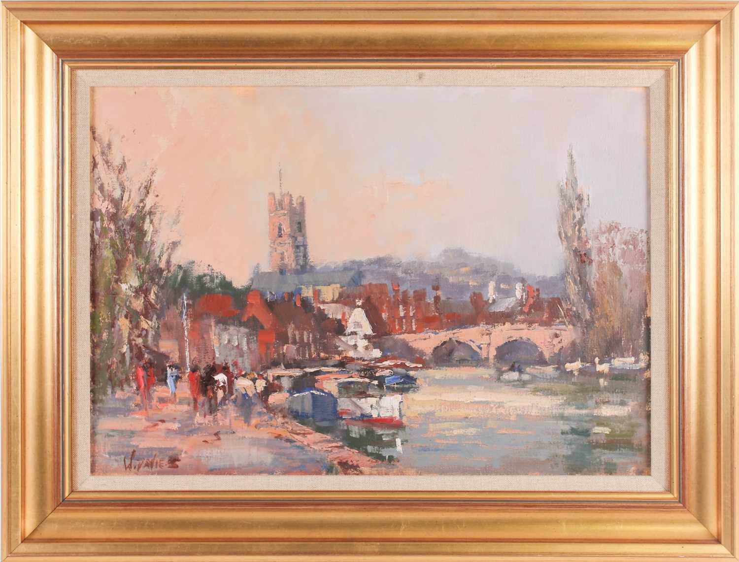 Lot 45 - William Davies (b.1928), 'Henley on Thames',...