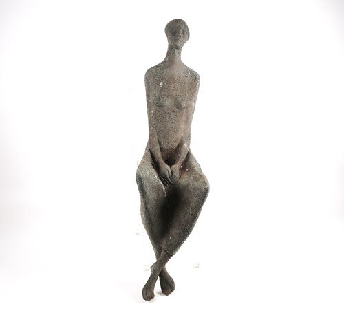 Lot 370 - A 20th century almost lifesize, abstract,...