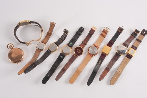 Lot 397 - A collection of gentleman's wristwatches, to...
