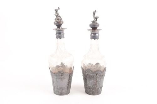 Lot 388 - A pair of late 19th century Continental silver-...
