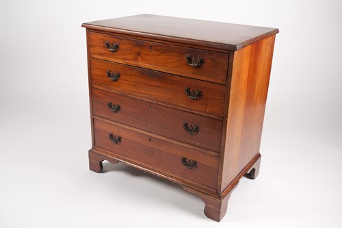 Lot 210 - A George III style, mahogany commode chest of...