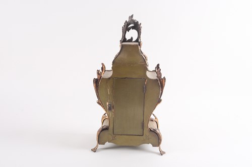 Lot 420 - A 19th century Japy Freres cartouch form...