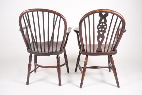 Lot 212 - An early to mid-19th-century elm and yew wood '...
