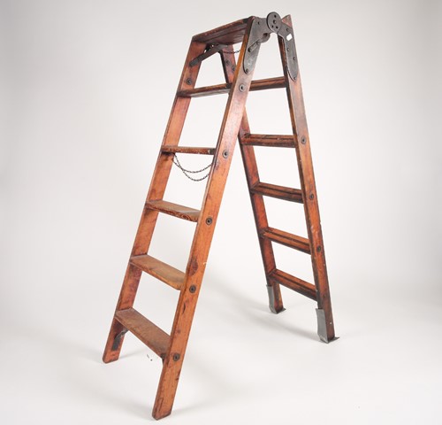 Lot 219 - 'The Handy Ladder', an early 20th century pine...