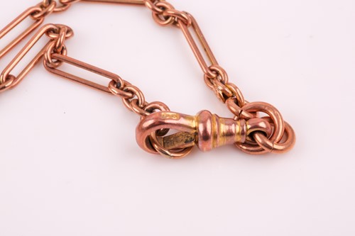 Lot 147 - A late 19th / early 20th century 9ct rose gold...