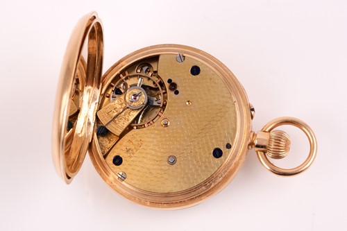 Lot 406 - An 18ct yellow gold cased pocket watch, with...
