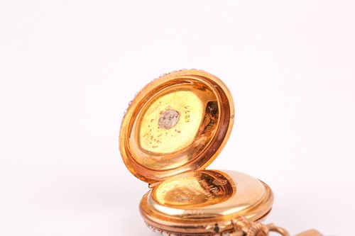 Lot 12 - A late 19th century French yellow gold and...