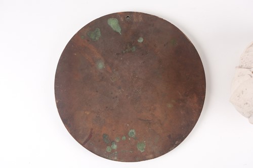 Lot 482 - A bronze portrait plaque of HM King Edward...