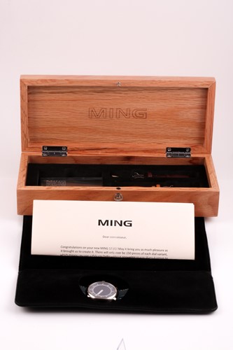 Lot 393 - A rare Ming ref.17.01 titanium mechanical...