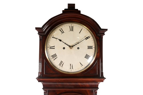 Lot 425 - A Regency mahogany longcase clock, early 19th...