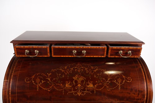Lot 224 - A Maple & Co mahogany and satinwood...