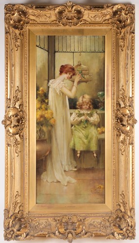 Lot 119 - Maude Goodman (1860 – 1938), mother and child...
