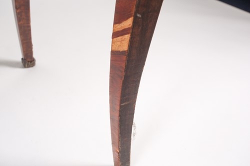 Lot 228 - A Louis XV style, walnut and kingwood veneered...