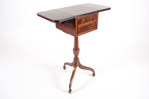 Lot 234 - A Regency style mahogany work table, 20th...