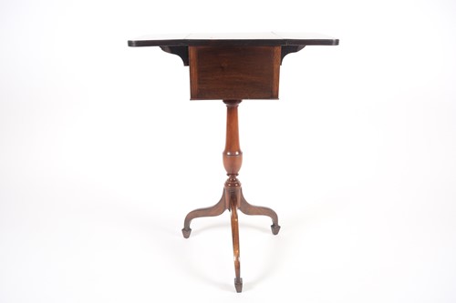Lot 234 - A Regency style mahogany work table, 20th...