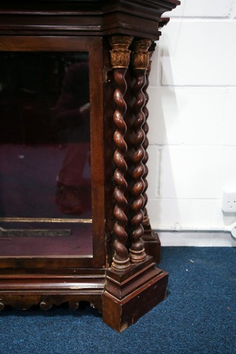 Lot 238 - A 19th century Italian rosewood and walnut two-...