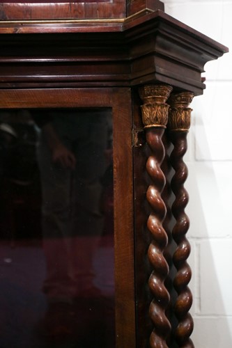 Lot 238 - A 19th century Italian rosewood and walnut two-...