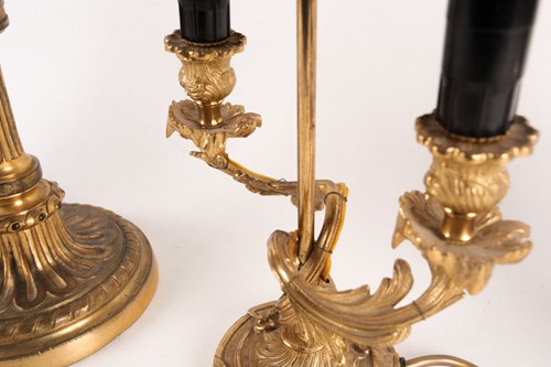 Lot 310 - Four early 20th century and later table lamps,...
