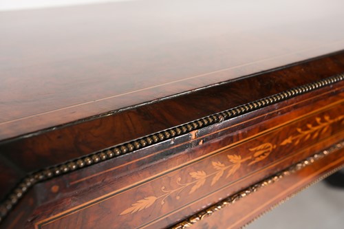 Lot 242 - A late Victorian satinwood and ebony strung...