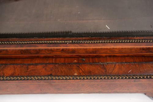 Lot 242 - A late Victorian satinwood and ebony strung...