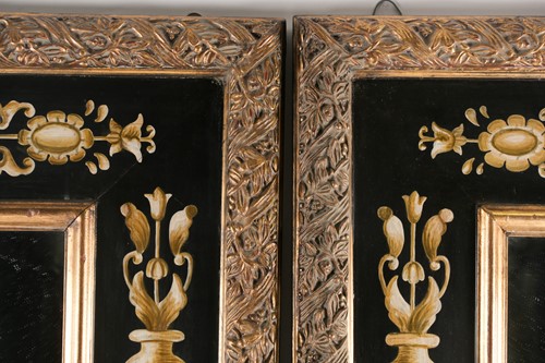 Lot 306 - A pair of 20th century Italianate painted,...
