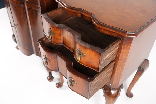 Lot 248 - A George I style walnut veneered bedside chest,...