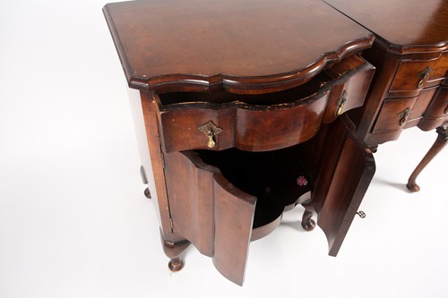 Lot 248 - A George I style walnut veneered bedside chest,...